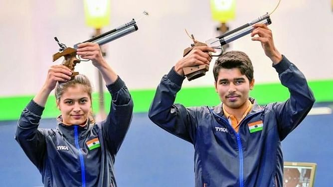 Manu Bhaker and Saurabh Chaudhary - India's young medal hopefuls at the Tokyo Olympics