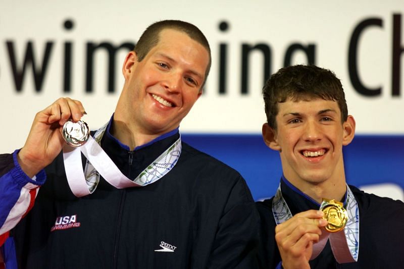 Michael Phelps (right)
