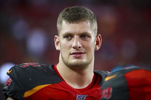 Carl Nassib during the Cleveland Browns v Tampa Bay Buccaneers