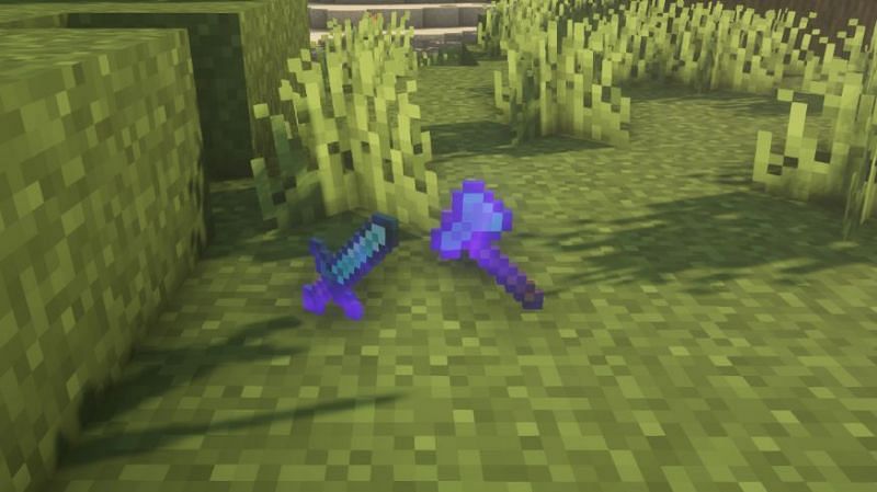 Items that Smite can be applied to (Image via Minecraft)