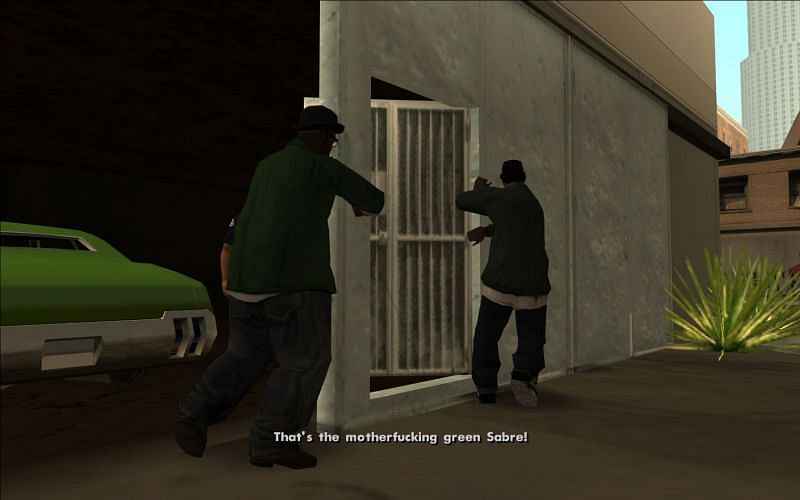 The Green Sabre would later show up in the aptly-named &quot;Green Sabre&quot; mission (Image via GTA Wiki)