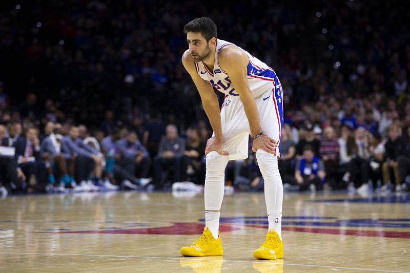 Furkan Korkmaz #30 of the Philadelphia 76ers