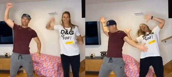 [Watch] "Who was better?"- David Warner shows off some funky dance moves with his wife