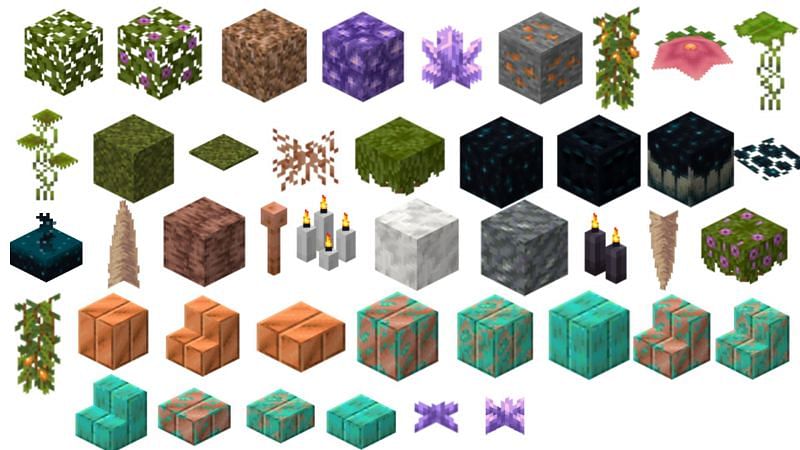 Caves and Cliffs blocks (Image via Reddit)