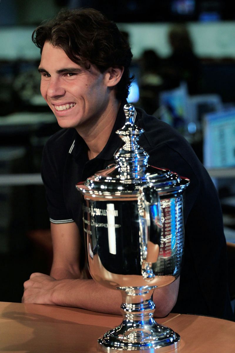 Rafael Nadal with his US Open 2010 title