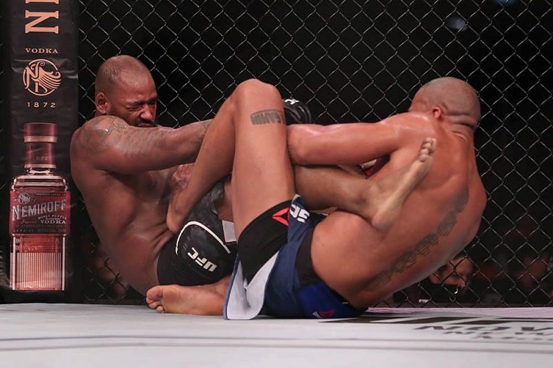 Ciryl Gane has won two UFC fights by submission, including this heel hook on Don&#039;Tale Mayes