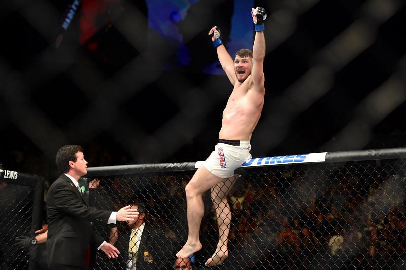 Michael Bisping&#039;s disrespectful celebration after defeating Luke Rockhold