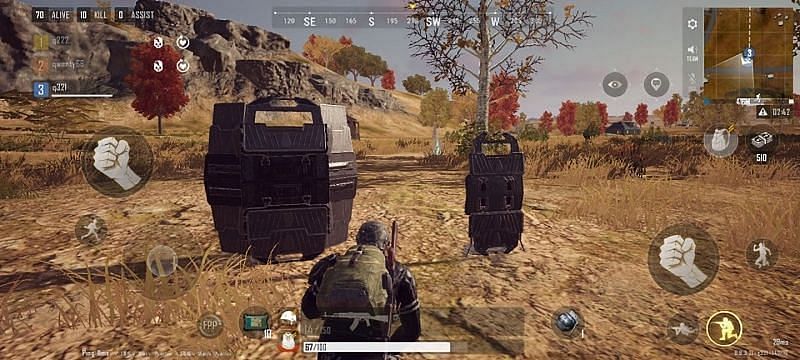 Deployable Shields are great covers (Image via PUBG New State)