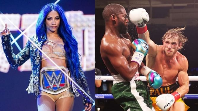 Sasha Banks calls out 'easy money' Floyd Mayweather for a fight after Logan Paul exhibition
