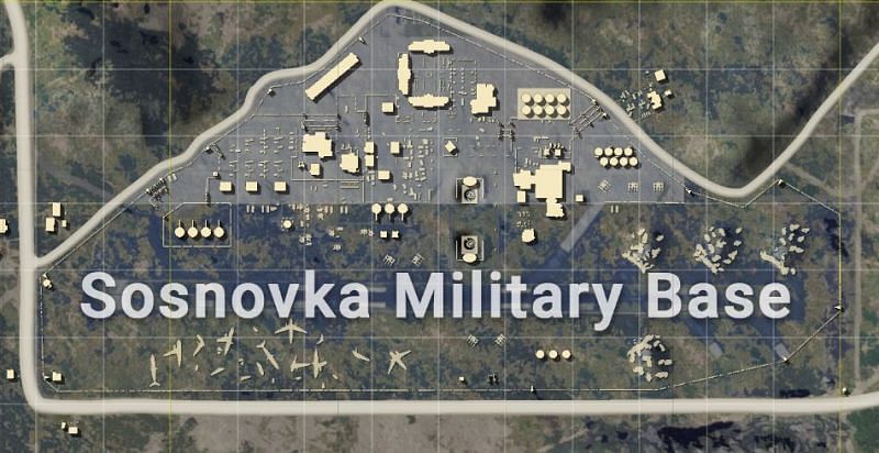Sosnovka Military Base in Battlegrounds Mobile India