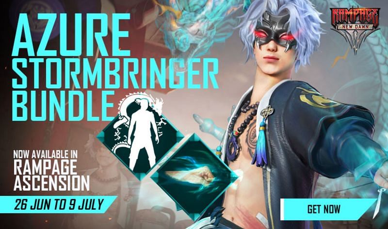 Azure Stormbringer bundle and Mythos four emote are rewards in Rampage Ascension event