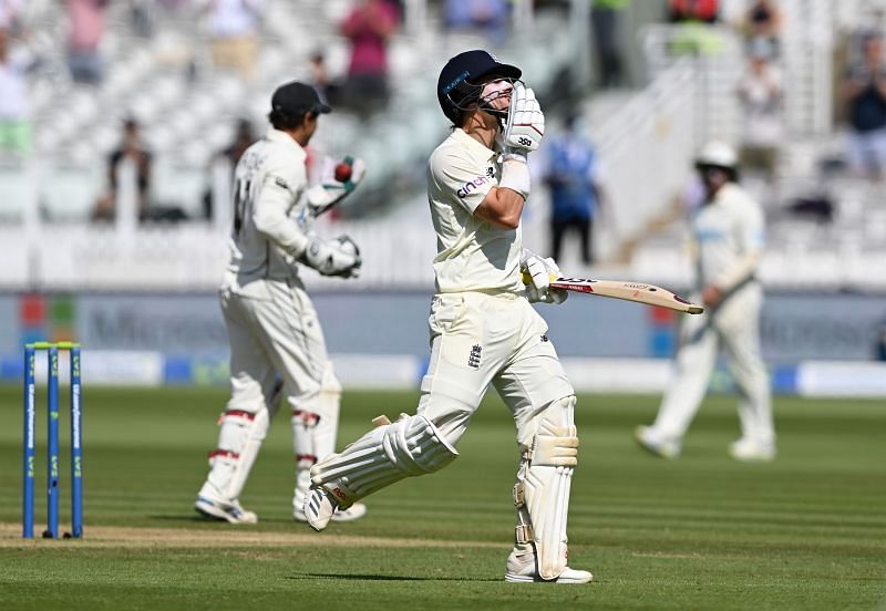Rory Burns celebrating his hundred on Day-4 of the England-New Zealand Test.