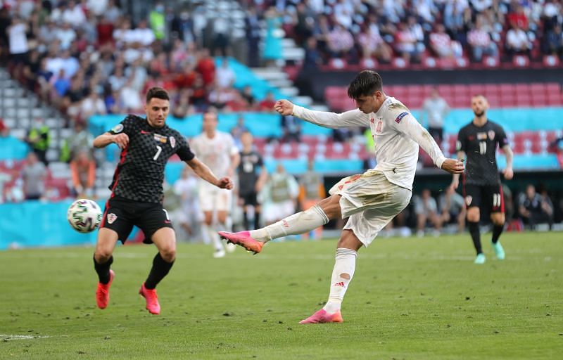 Alvaro Morata scored in extra-time to fire Spain into the quarter-finals of Euro 2020.