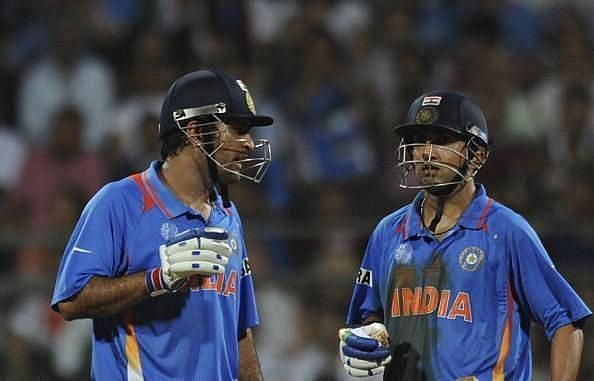 MS Dhoni and Gautam Gambhir&#039;s knocks helped India win the 2011 World Cup final (Source: Twitter)