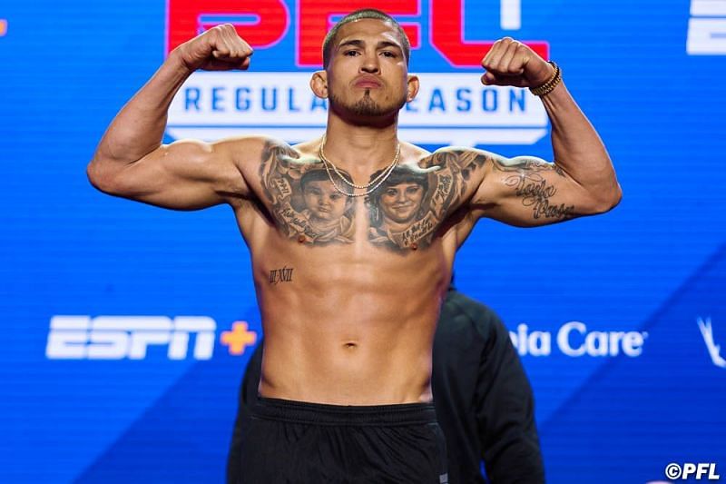 Anthony Pettis at the PFL 6 ceremonial weigh-ins [Image Courtesy: Cooper Neill / PFL]