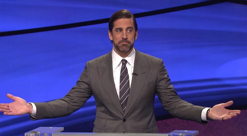 Aaron Rodgers hosts Jeopardy.