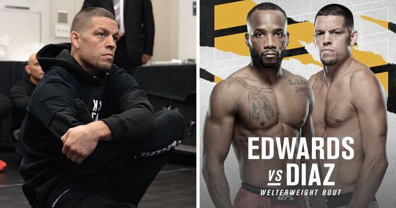 Nate Diaz vs Leon Edwards [Image Credits: Nate Diaz and UFC&#039;s Instagram]