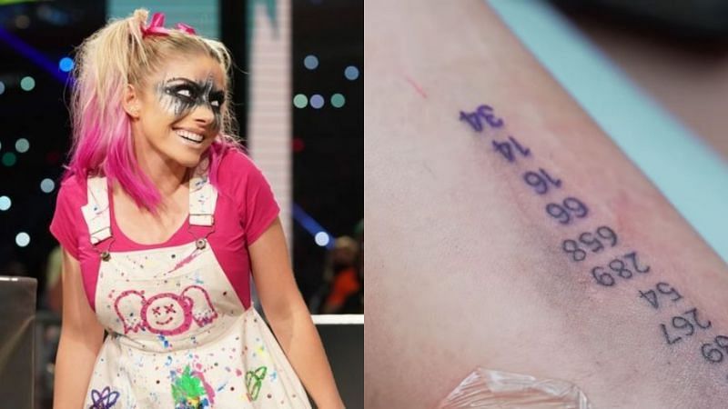 WWE superstar Alexa Bliss and her tattoos
