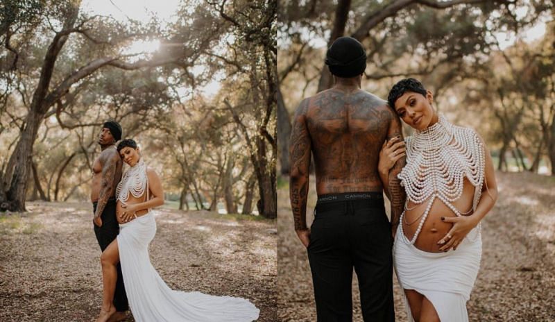 Nick Cannon with Abby De La Rosa in their pregnancy photoshoot. Image via: Instagram/Abby De La Rosa