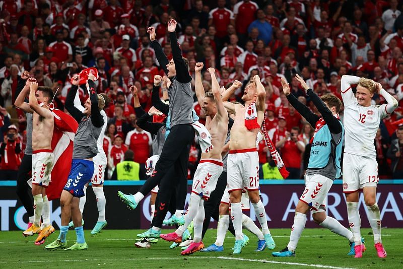 Denmark started the day bottom of Group B but ended it with a spot in the Euro 2020 last 16