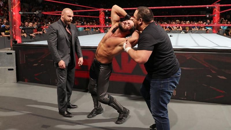 Triple H, Seth Rollins, and Samoa Joe