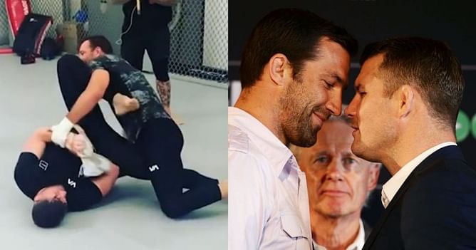 Watch: Former foes Michael Bisping and Luke Rockhold roll back the years in recent sparring session