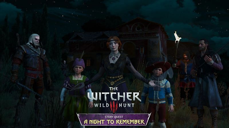 Witcher 3 quest mod &quot;A Night to Remember&quot; (Image via Nexusmods by nikich340)