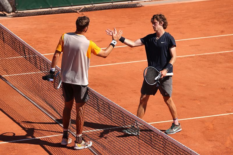 Andrey Rublev fell early at Roland Garros, losing to Jan-Lennard Struff