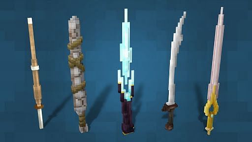 Zoris 3D weapons texture pack (Image via 9Minecraft)