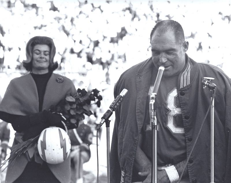 Tobin Rote Giving a War Speech