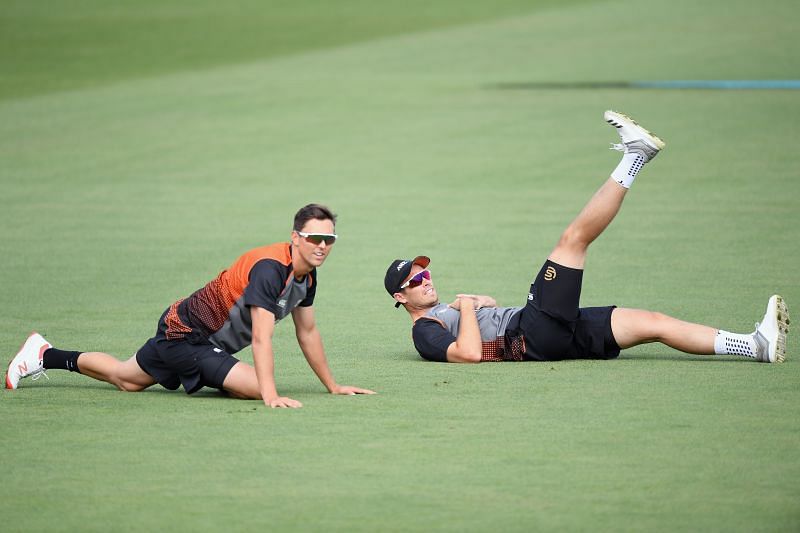 Trent Boult and Tim Southee. Pic: Getty Images