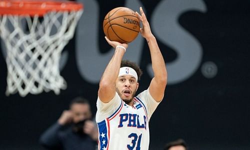 Seth Curry with the Philadelphia 76ers