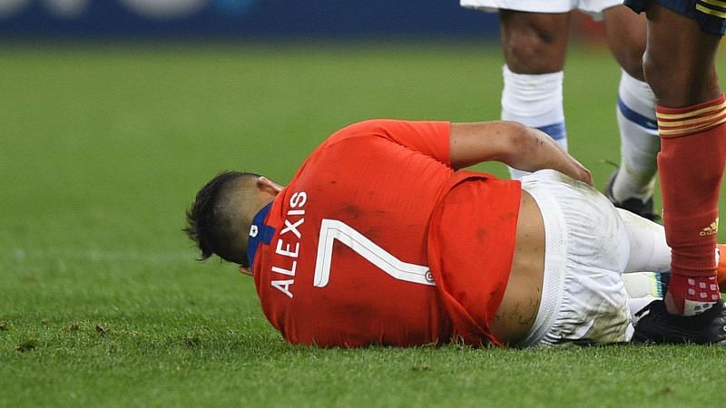 Alexis Sanchez scored against Argentina in their recent clash but went off injured