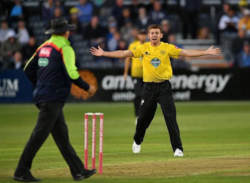 Ryan Higgins in action for Gloucestershire