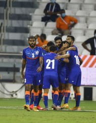 The Indian team was lucky to celebrate a goal today.