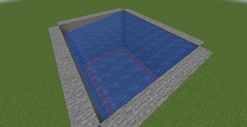 Flowing water (Image via Minecraft)