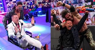 Why is The Miz in a wheelchair?