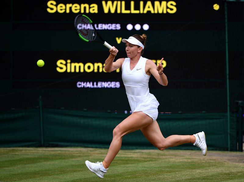 Simona Halep at Wimbledon 2019