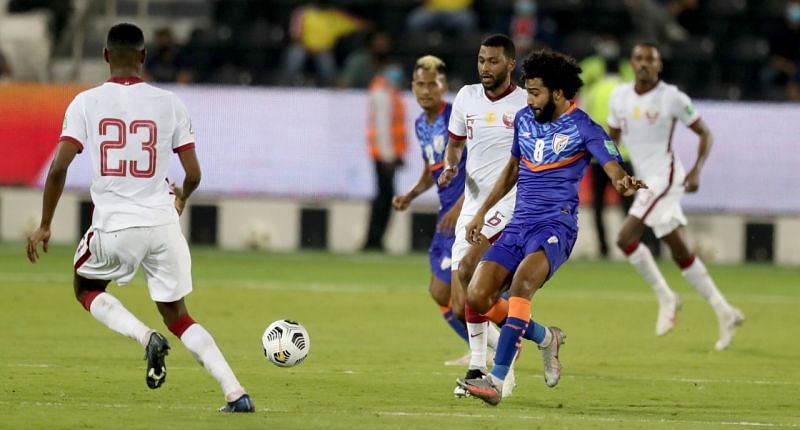 Glan Martins made his debut for India against Qatar (Source: AIFF)