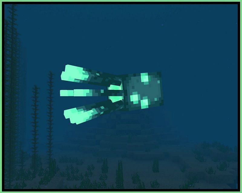 Glow squids (Image via Minecraft)