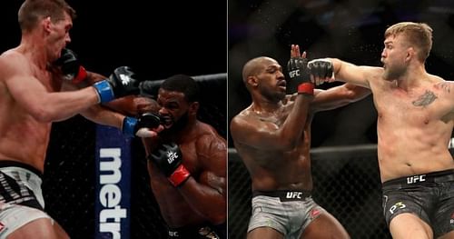 Wonderboy vs. Woodley 2 (left); Jones vs. Gustafsson 2 (right)