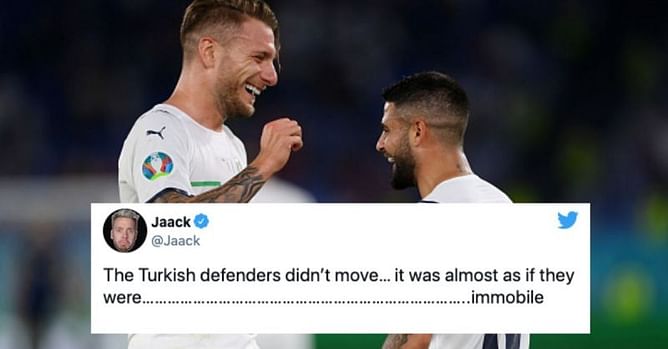 Twitter erupts as Italy secure comfortable 3-0 victory against Turkey in Euro 2020 opener