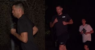 Watch: Nate Diaz and team go for a 'night run' ahead of UFC 263