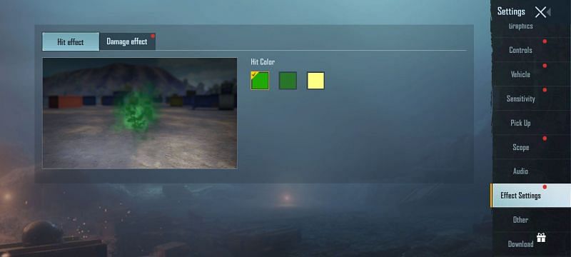 Battlegrounds Mobile India has only green hit effect