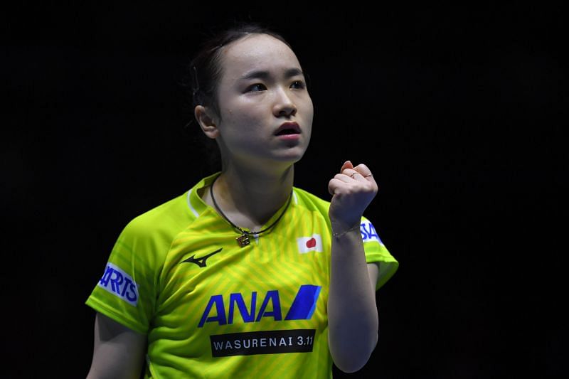 Mima Ito in action at ITTF Team World Cup