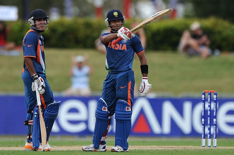Leading from the front: Unmukt Chand remained unbeaten in India&#039;s 2012 ICC U-19 World Cup win.