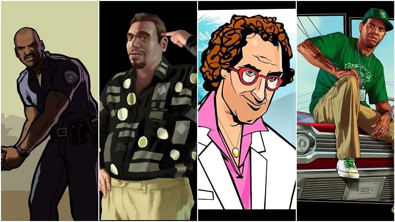 Some of the most memorable characters from the GTA games (Images via GTA Wiki)