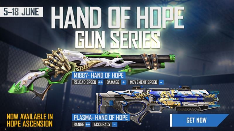 The Hand of Hope gun series has made its way to Garena Free Fire