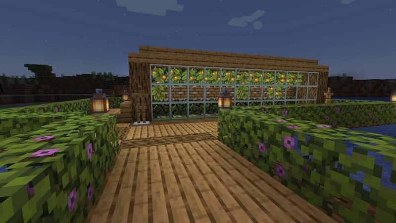 A cute glow berry farm (Image via Reddit)