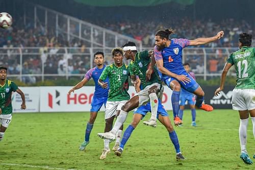 Adil Khan scored the equalizer for India against Bangladesh